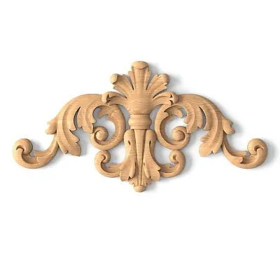 Carved cover plate N-134 из дерева с геометрическим орнаментом