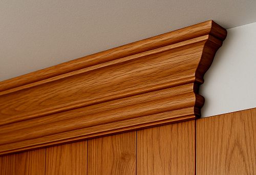 Wooden ceiling cove molding for paneling &mdash; the perfect finishing touch for Russian classic style