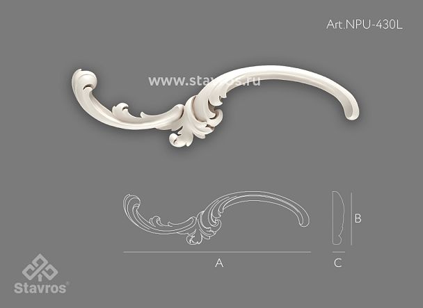 Carved cover plate из полиуретана NPU-430L - 0