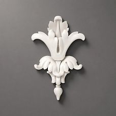 Polyurethane Relief Insert NPU-112 with artistic floral carving for home