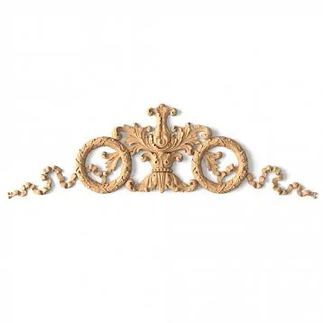 Carved Insert N-183 from Oak with Luxurious Pattern