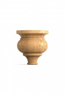 Carved furniture leg MN-026 круглая, для кресла