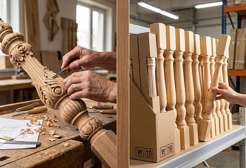 Custom or ready-made wooden balusters: which is more profitable