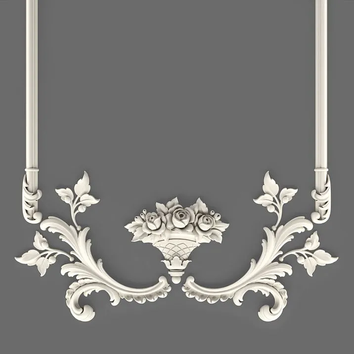 Composition of the CPU-8-1 'Summer Garden' set: list of NPU elements and molding MLD-004-MG, quantities and dimensions