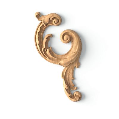 Carved cover plate из дуба или бука - N-459R