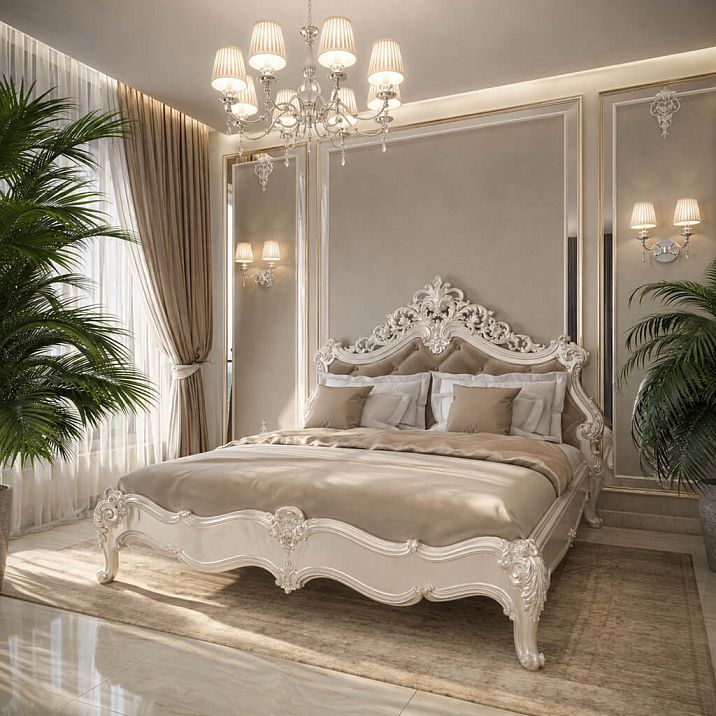Classic bed Versailles 001-001 with exquisite design for comfortable rest.