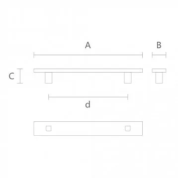 Wooden handles with coating, Proun HL-053M handle hook