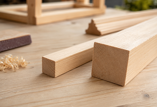 Wooden block 40x40 for finishing and assembling the base