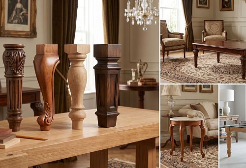 Wooden legs for coffee table: how to choose supports for tabletop, living room and classic interior