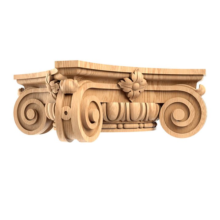 Carved Capital KL-010 from Solid Oak