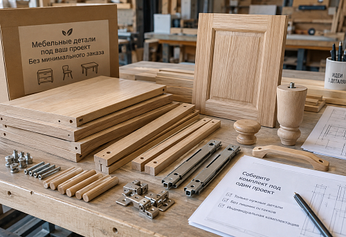 Furniture parts with no minimum order