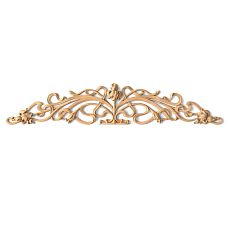 Decorative carved wooden overlay N-228 for bed decor