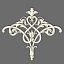 Stucco decor NPU-508 (A=369 B=419 C=18 mm) (Polyurethane)