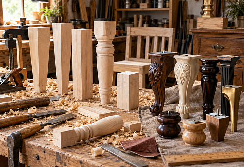 DIY solid wood furniture legs