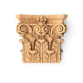 Wooden capital KL-055