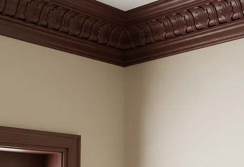 Buy wooden ceiling molding &mdash; carved detailing in interior