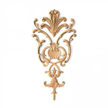 Decor Set C-027 made of wood with floral ornament