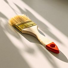Flat brush 50 mm for applying paint, varnish, and primer
