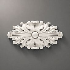 Elegant polyurethane rose RPU-069 with pattern &ndash; decorative stucco on walls and ceiling