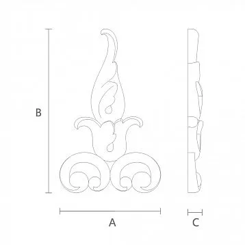 Carved Wooden Inlay N-300