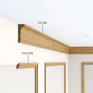 Wooden Ceiling Cornice KZ-006