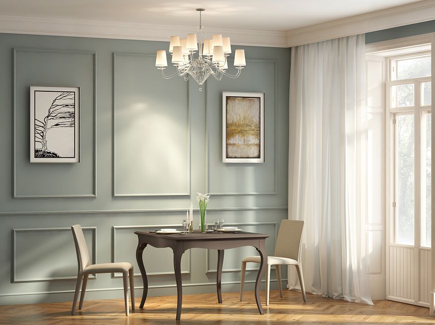 Living room interior with stylish table STL-016