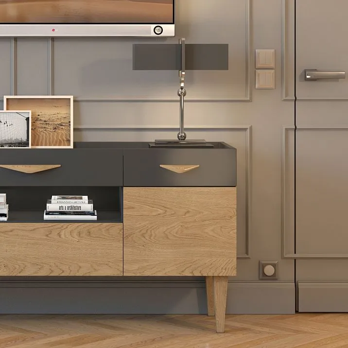 Furniture MDF molding, interior photo