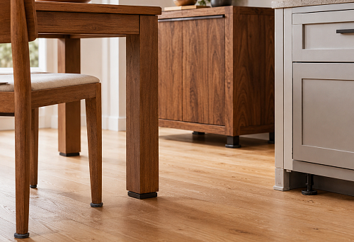 Furniture shouldn't wobble: how to choose glides for a cabinet, table, chair, and kitchen