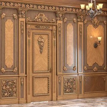 Carved Applique N-255 for decorating facades, furniture, walls