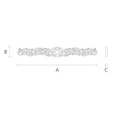 Wooden decor N-056.1 drawing