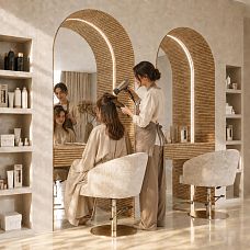 Flexible slatted panel PAN-007 for curved walls and columns