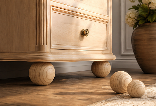Furniture ball leg MN-235: how to choose a spherical support for furniture