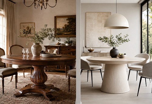 Solid wood or MDF table base: what to choose for a table in a classic and modern interior