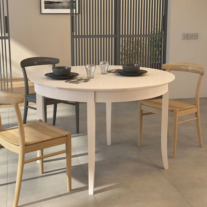 Round table frame STL-031 in interior