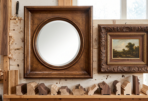 Frame as a statement: wooden baguette for paintings and mirrors &mdash; profile, width, style