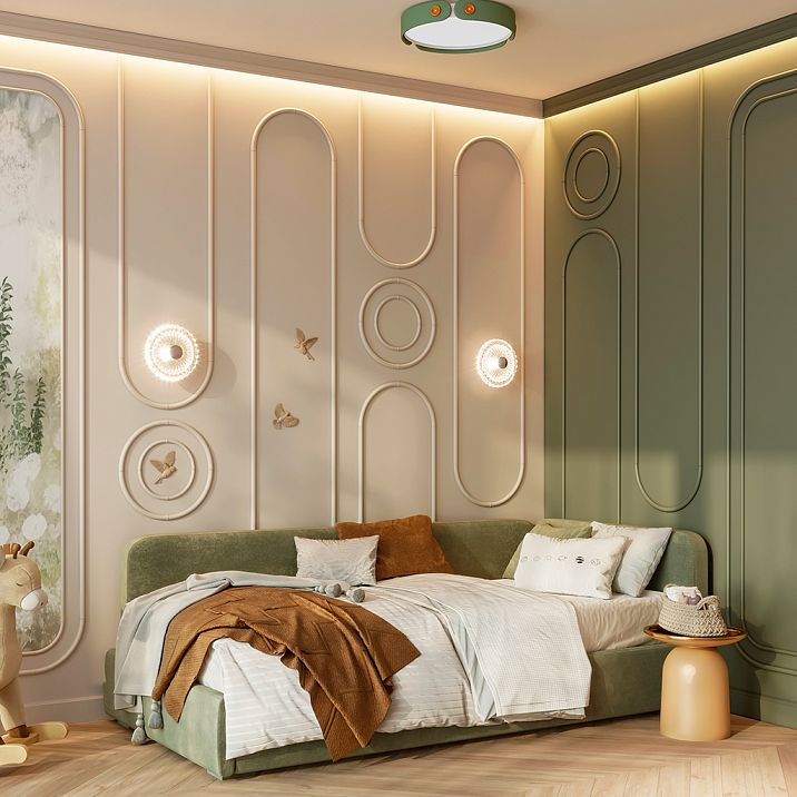 Wall decor CPU-3-5 made of moisture-resistant polyurethane from the Japandi collection with geometric elements for modern, restrained interiors