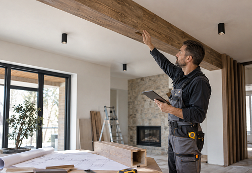 Faux Beam BL-001 for Concealing Utilities in the Interior
