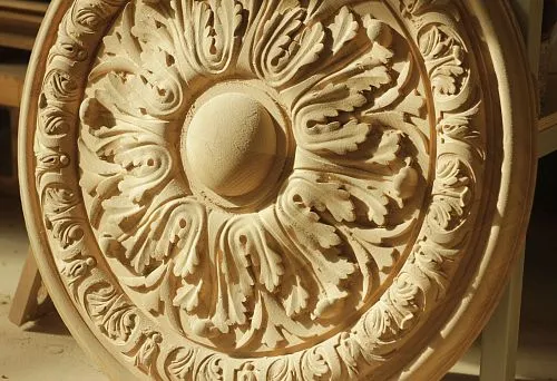 Carved rosewood from oak &mdash; noble wood in interior