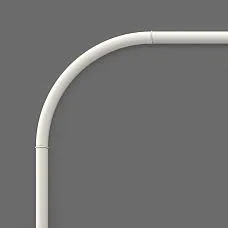 CPU-3-1 Decorative Molding Kit &mdash; close-up of a rounded corner, joint, and profile of a paintable polyurethane frame