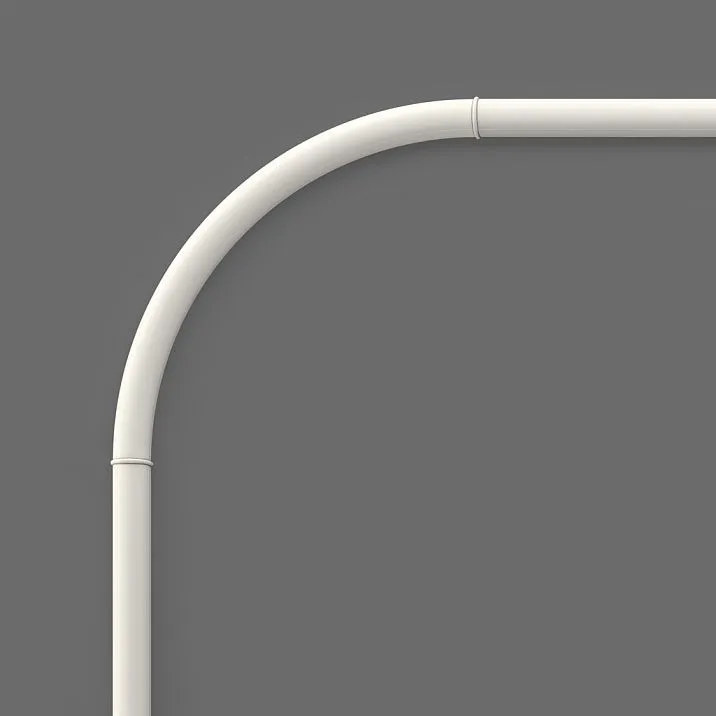 CPU-3-1 Decorative Molding Kit &mdash; close-up of a rounded corner, joint, and profile of a paintable polyurethane frame