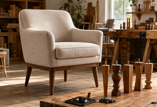 Buy wooden chair legs: how to choose 4 supports by height, style and mounting