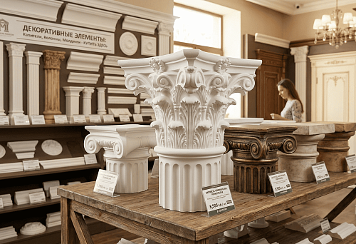 Buy polyurethane capitals: types, sizes and selection