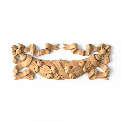 Carved cover plate N-150 из дерева с геометрическим орнаментом