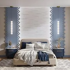 Carved door stop NL-16 from wood for a house, photo of pattern in large scale