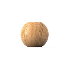 Wooden element KN-005 with mounting hole for rod