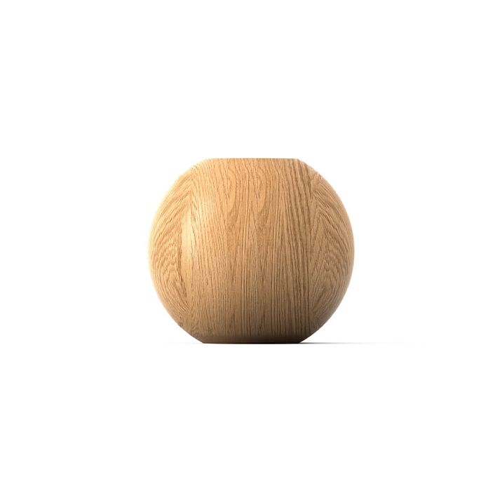 Wooden element KN-005 with mounting hole for rod