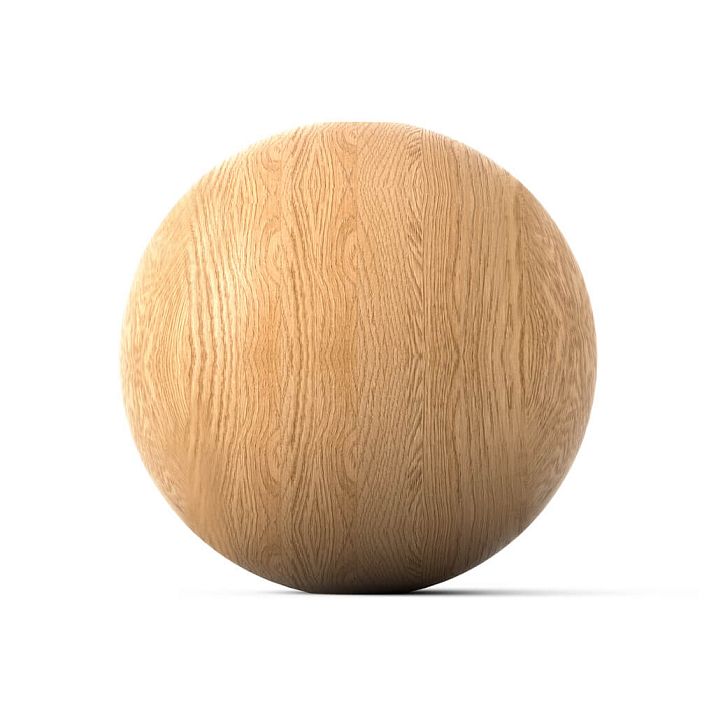 Wooden ball KN-004 with a mounting hole for a rod