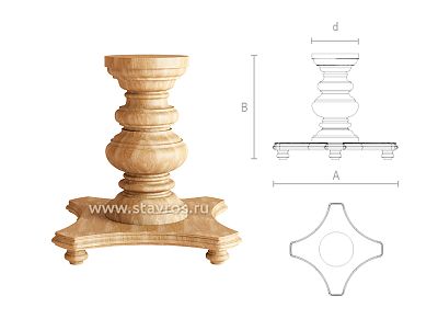 Carved basement STL-012