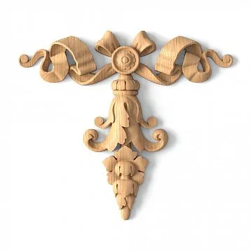 Carved applique N-200-decor made of wood for furniture, ceilings, walls