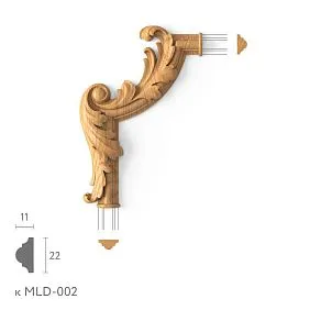 Corner decorative element MLD-2U-2.1L